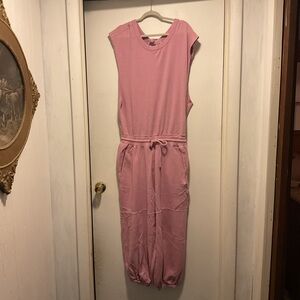 Free People Sleeveless THROW AND GO ONESIE” Mauve Jumpsuit…NWOT